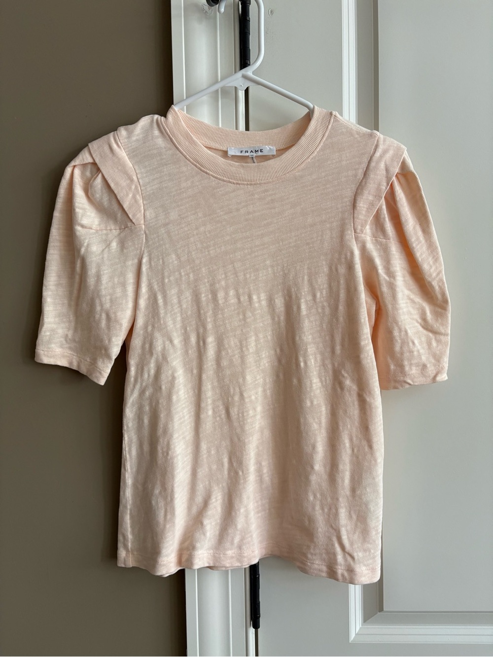 FRAME puff sleeve pink Tshirt